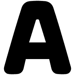 Text Outline Icon from Plump Solid Set