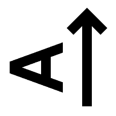 Text Rotate Up Icon from Sharp Line - Streamline Material Set