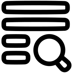 Text Search 1 Icon from Plump Line Set