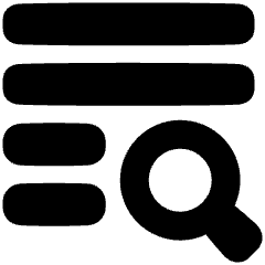 Text Search 1 Icon from Plump Solid Set