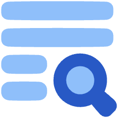 Text Search 1 Icon from Plump Flat Set