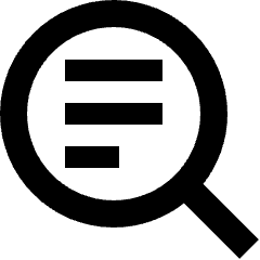 Text Search 2 Icon from Sharp Solid Set