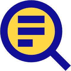 Text Search 2 Icon from Sharp Pop Set