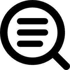 Text Search 2 Icon from Core Solid Set