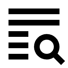 Text Search Fill Icon from Sharp Fill - Streamline Material Set