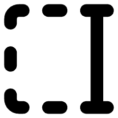 Text Select End Icon from Core Solid Set