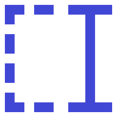 Text Select End Icon from Sharp Duo Set