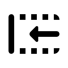 Text Select Jump To Beginning Icon from Rounded Line - Streamline Material Set
