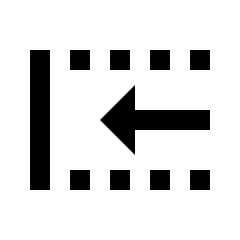 Text Select Jump To Beginning Icon from Sharp Line - Streamline Material Set