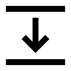 Text Select Move Down Fill Icon from Sharp Fill - Streamline Material Set