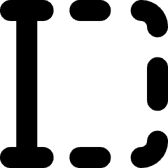 Text Select Start Icon from Micro Solid Set