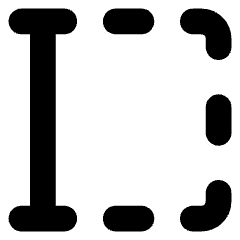 Text Select Start Icon from Core Solid Set