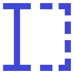 Text Select Start Icon from Sharp Duo Set