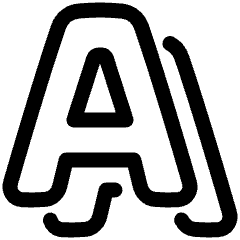 Text Shadow Icon from Plump Line Set