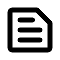 Text Snippet Icon from Rounded Line - Material Pro Set