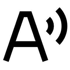Text Speech Icon from Sharp Line Set
