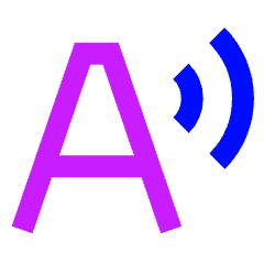 Text Speech Icon from Sharp Neon Set