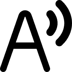 Text Speech Icon from Core Remix Set