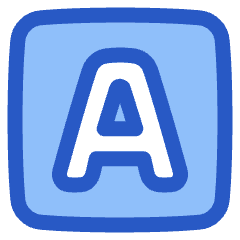 Text Square Icon from Plump Duo Set