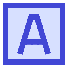 Text Square Icon from Sharp Duo Set