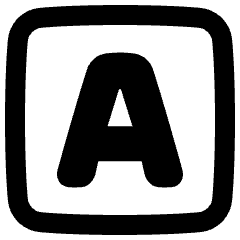 Text Square Icon from Plump Remix Set