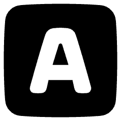Text Square Icon from Plump Solid Set