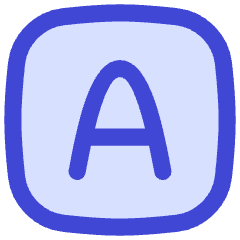 Text Square Icon from Flex Duo Set