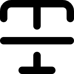Text Strike Through Icon from Micro Line Set