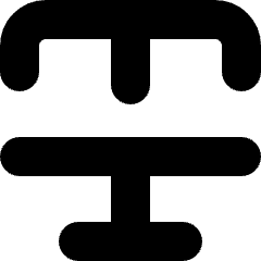 Text Strike Through Icon from Micro Solid Set