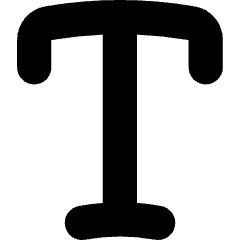 Text Style Icon from Flex Solid Set