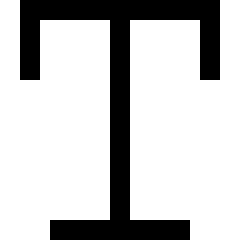 Text Style Icon from Sharp Line Set