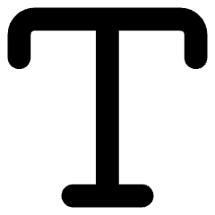 Text Style Icon from Core Solid Set