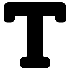 Text Style Icon from Plump Solid Set