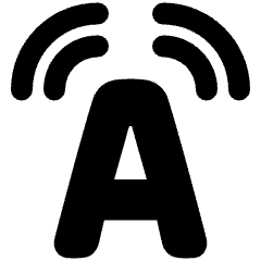 Text To Speech 1 Icon from Plump Solid Set