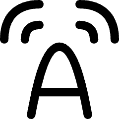 Text To Speech 1 Icon from Flex Line Set