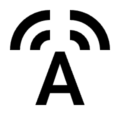 Text To Speech English Fill Icon from Sharp Fill - Streamline Material Set