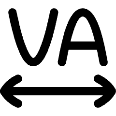 Text Tracking Icon from Flex Line Set