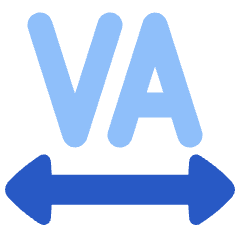 Text Tracking Icon from Plump Flat Set