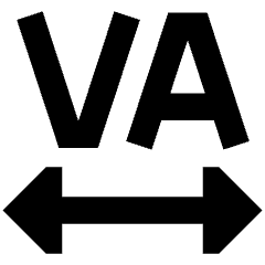 Text Tracking Icon from Sharp Remix Set