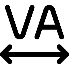 Text Tracking Icon from Core Line Set