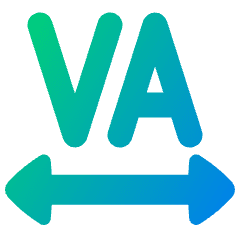 Text Tracking Icon from Plump Gradient Set