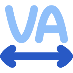 Text Tracking Icon from Flex Flat Set