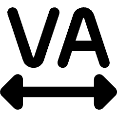 Text Tracking Icon from Core Remix Set