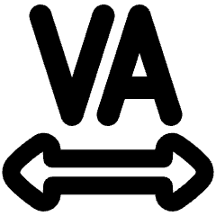 Text Tracking Icon from Plump Remix Set