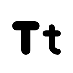 Titlecase Fill Icon from Rounded Fill - Streamline Material Set