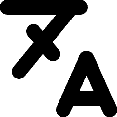 Translate Icon from Micro Solid Set