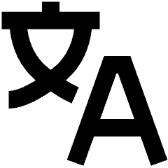 Translate Text Icon from Sharp Remix Set