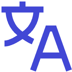 Translate Text Icon from Sharp Duo Set