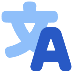 Translate Text Icon from Plump Flat Set