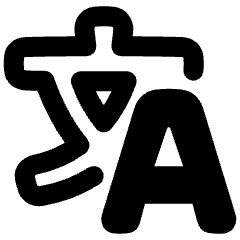Translate Text Icon from Plump Remix Set